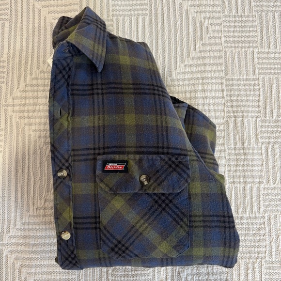 Dickies Men’s Flannel Shirt Jacket w/ Quilted Lining 🔥🧥 - Medium - Picture 10 of 10